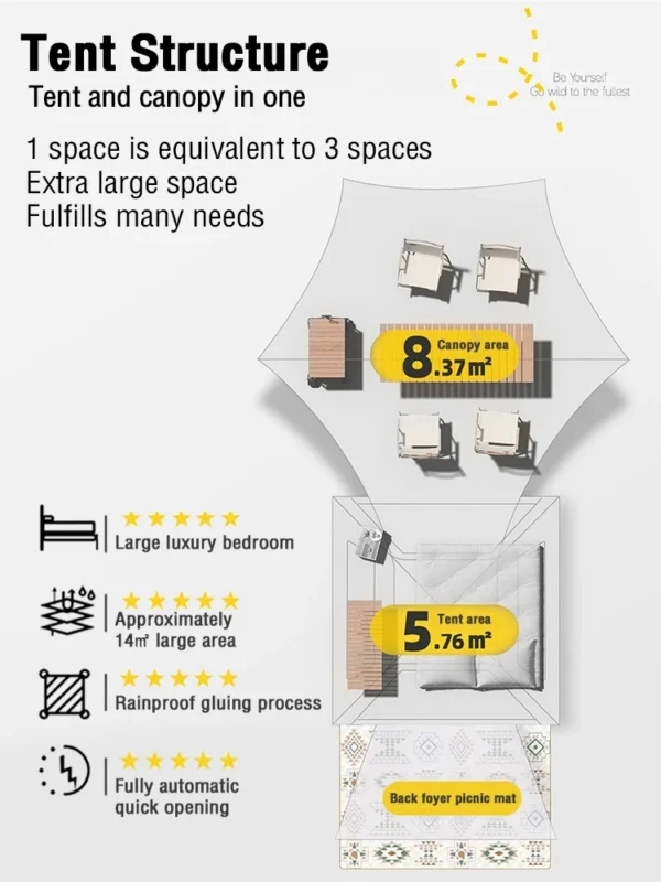 my-11134207-7r98s-lp24fgdm051sa7-1.webp Automatic Tent 5-8 People 2 Doors with canopy