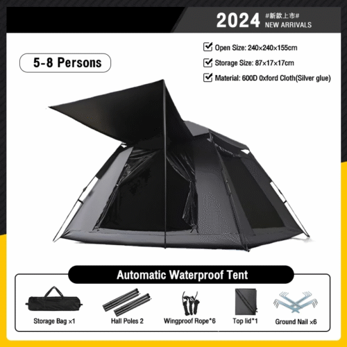 my-11134207-7rash-m31k4mkv63w5b1-1.png Automatic Tent 5-8 People 2 Doors with canopy