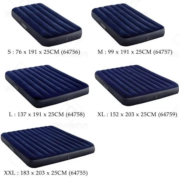 INTEX Inflatable Air bed Mattress Thick 25cm with Dura-Beam Standard Fib Double