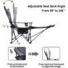 Portable Folding Recliner Lazy Chair Camping Chair